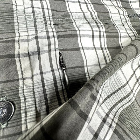 Orvis Men's Long Sleeve Button Down Plaid Olive Green and‎ Light Mint Green Size - Picture 5 of 11